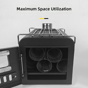 Barbecue et poêle à <span class=keywords><strong>bois</strong></span> multifonctionnels en fonte, modernes, pour l'extérieur, avec garantie de 2 ans - Product Image 6