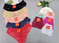 0,25 Dollar Modell LAS195 Taille frei Großhandel Atmungsaktive Blumen Plus Size Höschen Damen Spitze Dessous Damen Unterwäsche