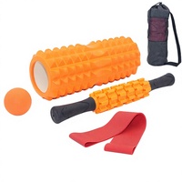 Ensemble de rouleaux en mousse personnalisés avec logo MR pour le yoga, les exercices, le massage musculaire, bâton de massage et ballon, bande de résistance
