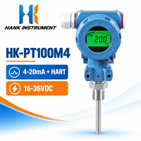 Transmitter Suhu Cerdas 4-20mA HART Sensor Pt100 dengan Layar Digital untuk Pemantauan Tangki dan Pipa
