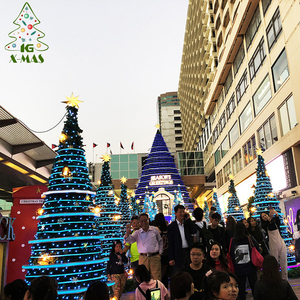 Kg Xmas Nhà Máy Arbol De Navidad 40ft 50ft Ngoài Trời Đèn LED Khổng Lồ Cao Cây Giáng Sinh Lớn Cao Nhân Tạo Cây Giáng Sinh - Product Image 5