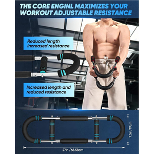 Entrenador de Brazos en Existencia en España para Gimnasio en Casa, Equipo de Ejercicio de Brazos Portátil para Entrenamiento de Fuerza y Desarrollo Muscular - Product Image 5