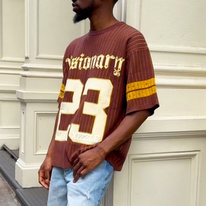 Clothing Manufacturers Custom logo Designs Knitted <b>Jumper</b> Sweater Shirts Custom Kint Football Knitted Jersey - Product Image 4