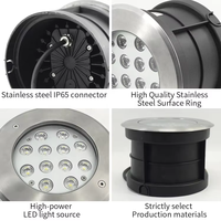 Lumière LED encastrée en acier inoxydable RGB étanche IP67 pour extérieur, 12V 24VDC basse tension, éclairage de jardin, d'escalier et de paysage