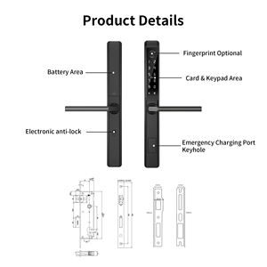 Cerradura Inteligente con Huella Dactilar a Prueba de Agua Bluelock, Compatible con TTLock para Acero/Aluminio/Madera, Cerradura Digital con Teclado y Contraseña Wi-Fi - Product Image 6