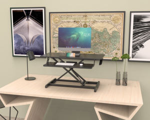 Bureaux ergonomiques modernes à hauteur réglable avec <span class=keywords><strong>plateau</strong></span> pour clavier et réglage de la hauteur en continu VM-GSD6301-V - Product Image 2