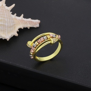 Anillo de Boda Clásico para Hombre Jxx al por Mayor, Chapado en Oro de 24K, con Incrustaciones de Circonio - Product Image 4