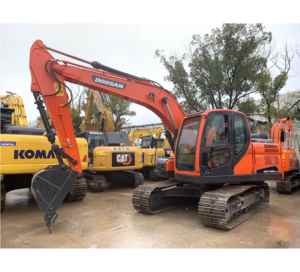 Doosan DX140 <span class=keywords><strong>14ton</strong></span> Excavadora sobre orugas mediana Cummins Motor de alta potencia de excavación Maquinaria de construcción original de Japón 1 año - Product Image 1