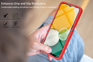 Funda protectora de pantalla para <span class=keywords><strong>Samsung</strong></span> Galaxy <span class=keywords><strong>A22</strong></span>, Protector de pantalla suave a prueba de golpes, Color contrastante, cobertura completa, 4G, 360 - Product Image 4