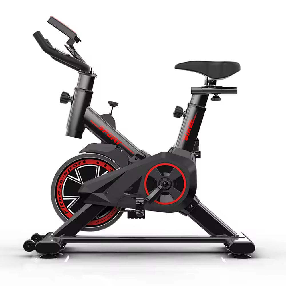 BAKAJI Vélo Elliptique Pour Fitness à Domicile Avec Poignée Haute Et Siège Réglable, Vélo De Gym, Spinning Bike Vertical Avec Capteurs Cardiaques Et Calories Pour Entraînement Des Jambes, Ventre
