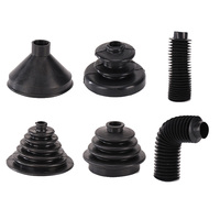 Produits en caoutchouc automobiles CQ, housses anti-poussière noires, manchons de protection télescopiques, modèle CQ1061
