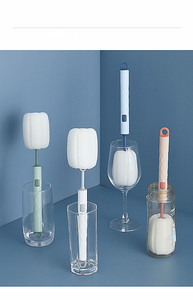 <span class=keywords><strong>Brosse</strong></span> à biberon rotative en silicone à 360 degrés pour nettoyer le biberon - Product Image 5