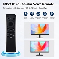 Télécommande vocale solaire fixe BN59-01455A pour téléviseurs intelligents Samsung NEO QLED Crystal UHD OLED 4K, compatible sans fil 2017-2025