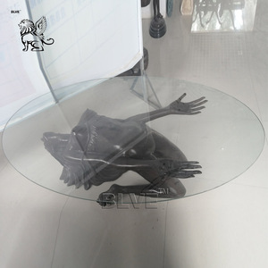 Statue de sirène grandeur nature en bronze, sculpture d'art moderne BLVE, décoration d'intérieur, femme <span class=keywords><strong>nue</strong></span> sexy, table basse pour jardin - Product Image 6