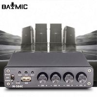 Fabrika OEM M1 50Wx4 4-8Ohm 4 Kanallı TPA3116D2 HiFi Amfi BT 5.0 98dB SNR Altın Kaplama Terminaller DC12-24V Ev Sinema Sistemi