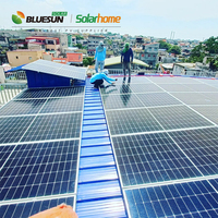 120V, 240V, phase divisée, 7,6 kw, 12kw, système d'énergie solaire avec batteries au lithium haute tension, 20kwh, 30kwh