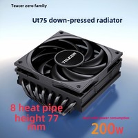 UT75-8 caloduc refroidisseur de processeur silencieux RGB Style 1.8W puissance LED ventilateur pour X99 1700 I5 I7 1700 refroidissement par Air vers le bas pour les boîtiers d'ordinateur