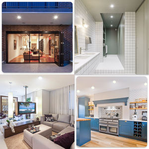 Lampe LED encastrée à éclairage périphérique au design moderne, 7 pouces, CCT sélectionnable 2700K/3000K/3500K/4000K/5000K - Product Image 6