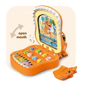 Jacko Toys Musique Apprentissage Éducatif <span class=keywords><strong>2</strong></span> en 1 Dinosaure Clavier Électronique Marbres Jeu Jouets pour Enfants - Product Image 4