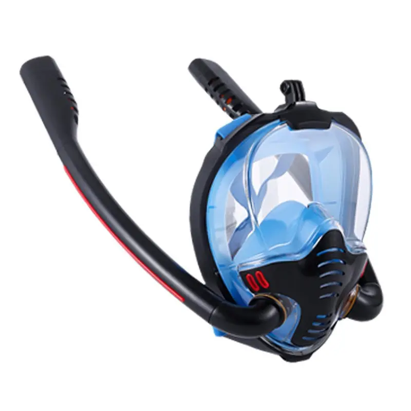 Professional Adults Diving Equipment Scuba Diving Goggle Double Tube Full Face Diving Anti-fog Snorkeling Diving Mask