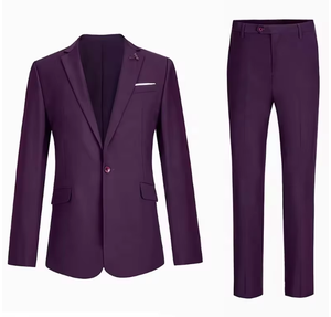 男士两件套单扣修身正式婚礼舞会礼服西装外套带领结套装 - Product Image 6