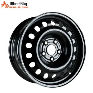 Wheelsky Popular 785A01 17X7 5x120 car Rims black winter snow 17 inch steel wheel Rim