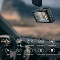 AZDOME M01 Pro 1080P ADAS DashCam Support Mode Parking Détection de mouvement G-Sensor Dash Cam Écran 3 pouces Caméra de voiture Caméscope
