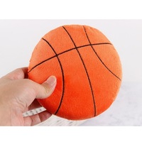 Jouet pour animaux de compagnie en forme de boule plate interactive écologique Durable Squeaky Anti-Bite Chew pour chiens chats Style moderne fait éponge durable