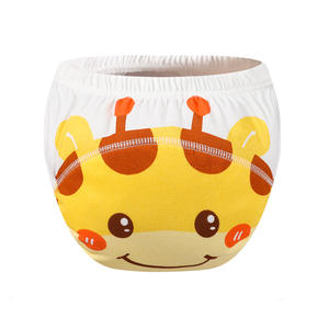 Pantalon d'entraînement en coton absorbant pour bébés filles garçons résistant à l'eau <span class=keywords><strong>lavable</strong></span> dessin animé impression soins anneau d'apprentissage <span class=keywords><strong>couche</strong></span> en tissu - Product Image 1