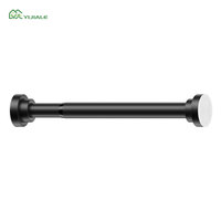 YIJIALE Tringle de Douche Moderne Écologique en Acier Carbone à Tension Constante 70-110 cm 1 pouce pour Salle de Bain