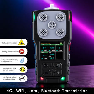 Handheld 4 Gasleck alarm UEG O2 CO H2S Pumpens aug detektor CH4 VOC Diffusions analysator HCN O2 Alarm für Wärme kraftwerk - Product Image 2