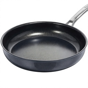 Sartén de alta calidad de acero inoxidable triple con revestimiento cerámico y mango de acero inoxidable. - Product Image 1