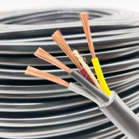 Câble multi-brins rigide GB/T 5023.3-2008, cuivre nu/étamé, isolation en PVC, 3 conducteurs, usage industriel, gaine en PVC pour la construction