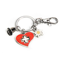 Svizzera I Turisti Regalo Campanelli eolici Pendente Edelweiss Svizzero Portachiavi Souvenir