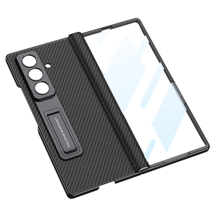 เคสโทรศัพท์แบบพับได้สำหรับ ZFold7/8 Ultra ป้องกันหน้าจอ ฝาปิดแม่เหล็ก หนังเรียบ ป้องกันการตกกระแทกได้อย่างเต็มที่ - Product Image 5