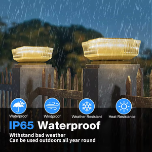 โคมไฟสีขาวอบอุ่นลดราคาพิเศษ สำหรับโรงแรม วิลล่า และรีสอร์ท กันน้ำระดับ IP65 ไฟเสาประตูหลัก ไฟโซลาร์ - Product Image 4