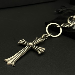 Vintage Cross Keychain Punk Metal <strong>Key</strong> <strong>Ring</strong> With Dice Sword Charm for <strong>Men</strong> Fashion Bag Accessory - Product Image 6
