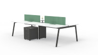 Bureau Ergonomique Industriel en Acier au Design Moderne avec Tiroirs Intégrés pour Usage Domestique ou Professionnel