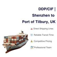 Transitaire maritime professionnel Chine-Port Tilbury (Royaume-Uni) LCL + Express, service d'assurance maritime, assistance 24/7 pour les marchandises dangereuses