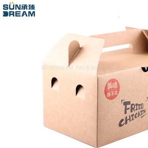 Custom logo Korean Style Chicken Leg Wing <strong>Steak</strong> Nuggets Kraft Paper Disposable Packaged Chicken Takeaway <strong>Box</strong> - Product Image 3