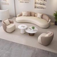 Ensemble de canapés en tissu éponge durable, moderne et écologique, pour hôtel/villa, salon, avec couleurs personnalisables