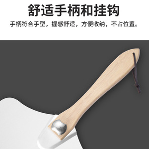 Aluminum Folding Pizza Spatula 14 Inch 16 Inch With Wooden Handle Oven Safe Pizza Transfer Tool - Product Image 5