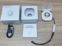 Anneau intelligent de santé contrôlé par application R11M, anneau Aura, détection de l'oxygène dans le sang, suivi de la forme physique, suivi du sommeil, IOS, pour hommes/femmes, acier inoxydable IP68