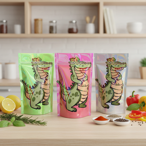 Bolsas CPP impresas resellables antiolor stand pouch 3.5g 7g 1oz 1lb 4x5 Mylar para ensalada <span class=keywords><strong>mi</strong></span> logo - Product Image 2