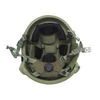 Casque tactique FAST High Cut M-XXL en PE et Aramide, options légères avec rails de fixation avant et panneaux auto-agrippants