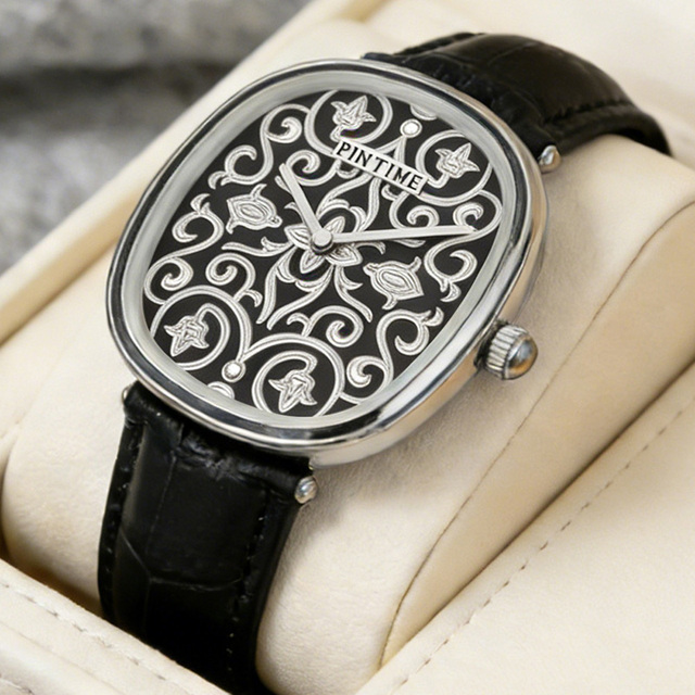 New Vintage Watch for Men Three-dimensional Carved European and American Style High-end Waterproof Wristwatch for Men and Women