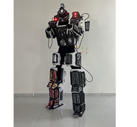 Disfraz de Robot LED Gigante para Desfiles, Decoración LED Amarilla, Marioneta Caminante Transformable en Coche, Disfraz de Robot LED en Venta al por Mayor
