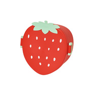 Lonchera portátil con forma de fruta (piña, fresa, sandía) para estudiantes, apta para microondas.