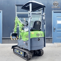 Mini-excavatrice FULCORE avec châssis télescopique en option, idéale pour les travaux en espace restreint, livraison gratuite