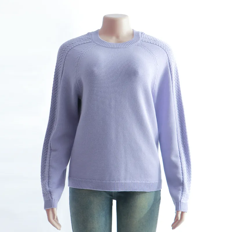 Eco SN--90 winter Breathable Jacquard pattern Pattern Cardigan Plaid pattern Knitted Women Sweater 3 Piece Set
